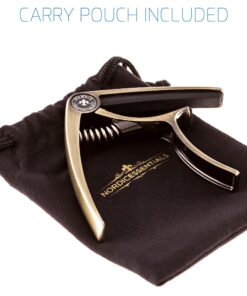 Nordic Essentials Guitar Capo Deluxe with Carrying Pouch - Brushed Metallic Bronze 21 81TzwTGUOGL