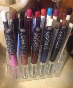 byAlegory Acrylic Eye Liner / Lip Liner Organizer & Beauty Makeup Holder | 26 Space Makeup Pencil Organization Container Storage - Clear 34 81U0AIRK1iL