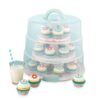 Sweet Creations 3 Tier, Collapsible Cupcake and Cakepop Display Carrier with Handel, White 10 81U1WWHBtYL