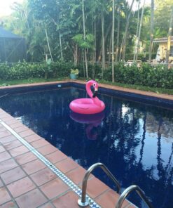 BigMouth Inc. Pink Flamingo Pool Float, Inflates to Over 4ft. Wide, Funny Inflatable Vinyl Summer Pool or Beach Toy, Patch Kit Included 35 81U2uXqJNyL