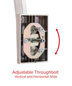 Kwikset San Clemente Front Door Lock Handle and Deadbolt Set, Entry Handleset Exterior with Interior Reversible Lever, Venetian Bronze, Pick Resistant SmartKey Rekey Deadbolt Security 26 81U39TOosL