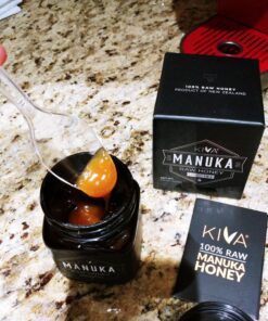 Kiva Raw Manuka Honey, Certified UMF 15+ | MGO 514+ | 100% Pure Genuine New Zealand (8.8oz/250g Bottle) | Non-GMO | No Antibiotics | Traceable | UMF & MGO Certified 59 81U3a3PnelL