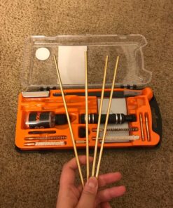 SPIKA Compact Shotgun Cleaning Kit 12 Gauge,Airgun/Rifle Cleaning Kit,Pistol Cleaning Kit Airgun.177 Cal/.22 Cal 18 81U5PpZD0oL