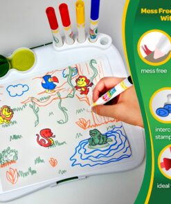 Crayola Color Wonder Mess Free Art Desk with Stamps, 20+ Pieces, Kids Toys 14 81U8FCYpKAL