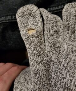 NoCry Premium Cut Resistant Gloves Food Grade — Level 5 Protection; Ambidextrous; Machine Washable; Superior Comfort and Dexterity; Lightweight Protective Gloves; Complimentary eBook Large Original Grey 26 81UDoaSJf8L