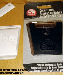 Igloo Hybrid Stainless and Plastic Latch (3.38 L x 0.57 W x 0.57 D Inches) - Black/Silver Black, Stainless Steel 63 81UIFzL06jL