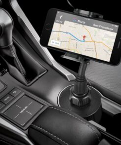 Macally Cup Phone Holder for Car Mount for Apple iPhone 11 Pro Max XS XS Max XR X 8 8+ 7 7 Plus 6s 6 5s SE, Samsung Galaxy S10 Plus S9 S8 Note, LG, Nexus, Google Pixel 3, Motorola, Smartphone (MCUP),Black 31 81UIJ67a6VL
