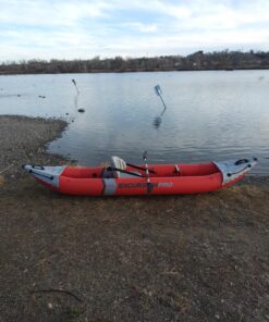 INTEX Excursion Pro Inflatable Kayak Series: Includes Deluxe 86in Aluminum Oars and High-Output Pump – SuperTough PVC – Adjustable Bucket Seat – Fishing Rod Holders – Grab Handles 2-person Kayak Set 66 81UIb5VTXJL