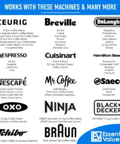 Coffee Machine Descaler - 2 Uses - Descaling Solution for Nespresso Breville Keurig Jura & More - USA Made Cleaner For All Coffee Machines, Glass Pot Cleaner and Espresso Makers 8 Fl Oz (Pack of 1) 18 81UJkEzPTkL