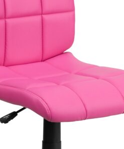 Flash Furniture Clayton Mid-Back Pink Quilted Vinyl Swivel Task Office Chair 31 81UK7nUgRcL