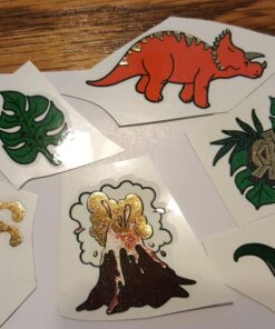xo, Fetti Dinosaur Tattoos for Kids - 34 styles | Birthday Party Supplies Boy, Dino Party Favors, T-rex Decorations Boy Dino 35 81UK9SpOQsL