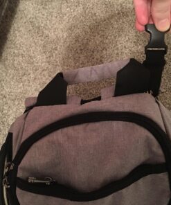 Mancro Diaper Bag Backpack, Large Multifunction Waterproof Travel Baby Changing Bag for Dad Mom with 4 Insulated Pockets and Stroller Straps, Maternity Baby Bag for Boys Girls, Grey Austere Grey 81 81UKEBESPiL