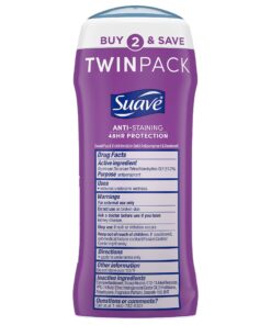 Suave Deodorant Antiperspirant Deodorant Stick 48-hour Odor and Wetness Protection Sweet Pea Violet Deodorant for Women, 2.6 Ounce (Pack of 2) 24 81UNWoKykWS