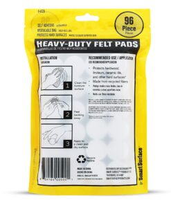Smart Surface 8725 Heavy Duty Self Adhesive Furniture Felt Pads 1-Inch Round Oatmeal 96-Piece Value Pack in Resealable Bag 6 81UNvwx3NLL