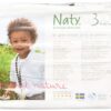 Naty by Nature Babycare Eco-Friendly Premium Disposable Diapers for Sensitive Skin, Size 3, 4 packs of 31 (124 Count) (Chemical, chlorine, perfume free) 58 81UQDt6yY3L