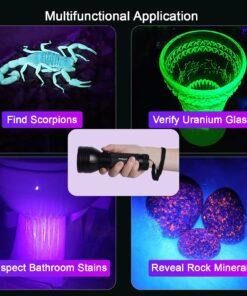 Escolite UV Flashlight Black Light, 51 LED 395 nM Ultraviolet Blacklight Detector for Dog Urine, Pet Stains and Bed Bug 51 UV LED Flashlight 23 81USHv4ggL
