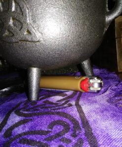 CircuitOffice Cast Iron Cauldron 4 1/2" Diameter Triquetra 29 81UUpxEkfIL