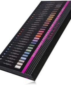 SHANY Chunky Eyeshadow Pencils Lip Liner, Eyeliner, Eye Pencils - Multi-Use Chunky Pencils for Eye Shadow, Lip Makeup, Lipstick with Vitamin E and Aloe Vera - Premium Packaging - Set of 30 Colors 40 81UViZ8OdVL