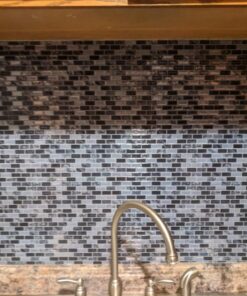 RoomMates StickTILES Traditional Marble Peel and Stick Backsplash Tiles - 4 Per Pack, Blue and White - TIL3229FLT 62 81UW6nv6l1L