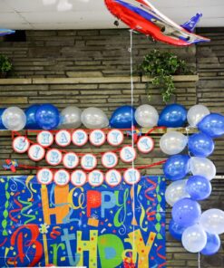 Alternative view of Aeroplane Balloon 26" Foil Balloon - Red