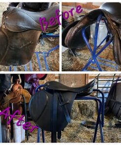 The Original Leather Recoloring Balm by Furniture Clinic - 16 Color Options - Leather Repair Kit for Furniture - Restore Couches, Car Seats, Clothing - Non-Toxic Leather Repair Cream (Black) Black 38 81UYmx14P L