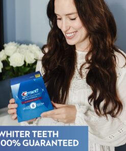Crest 3D Whitestrips, Glamorous White, Teeth Whitening Strip Kit, 28 Strips (14 Count Pack) Flavorless 28 Count (Pack of 1) 21 81UYxhqPgSL
