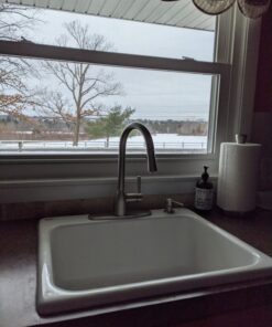 Moen Adler 87233SRS Spot Resist Stainless Zinc Pull Down Kitchen Faucet with Power Clean, Button, and Retractable Wand, ADA Compliant, Classic Style, Fashion-forward, Built to Last Standard 39 81UZBgs4gqL