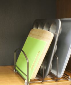 Alternative view of Deco Brothers Cookware Organizer Rack for Kitchen Cabinet, 3 Slot Holder, Bronze