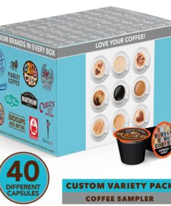 Coffee Pods Variety Pack Sampler, Assorted Single Serve Coffee for Keurig K Cups Coffee Makers, 40 Unique Cups - Great Coffee Gift Coffee Variety 28 81UZhl2kXfL