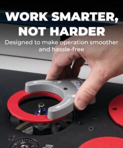 Kreg PRS5000 Precision Router Lift - Router Table Lift System - Durable Router Plate Insert - Router Table Plate Insert - For Quick, Accurate, Reliable & Repeatable Setups 26 81UZl zrzlL