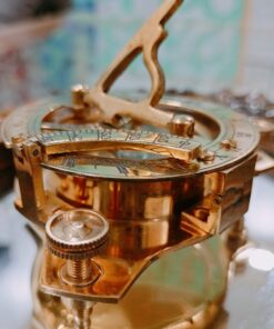 Nautical Dreams Maritime Sundial Compass Vintage Shiny Brass Pirate's Booty Travellers Survival Gear Hikers 12 81UZxfRxGFL