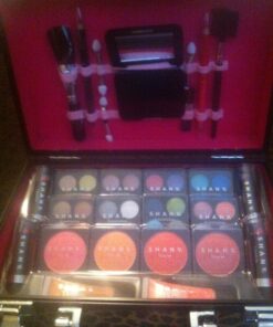 SHANY Carry All Makeup Train Case with Pro Makeup Set, Makeup Brushes, Lipsticks, Eye Shadows, Blushes, Powders, and more - Reusable Makeup Storage - Premium Gift Packaging - Leopard 40 81Ua7FIxr0L