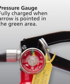 Kidde Pro 210 2A:10-B:C Fire Extinguisher, Rechargeable, Multi-Purpose for Home & Office, 4 lbs., Mounting Bracket Included , Red 1 Pack 36 81UaOrRif5L 2