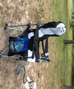 KingCamp Oversized Camping Folding Chair, High Back Heavy Duty Lumbar Support Padded Camp Chair with Cup Holder, Portable for Outdoor, Sports, Picnic Black/Mediumgrey 1 PACK 41 81UfHl1trhL