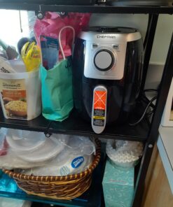 CHEFMAN Small, Compact Air Fryer Healthy Cooking, 2 Qt, Nonstick, User Friendly and Adjustable Temperature Control w/ 60 Minute Timer & Auto Shutoff, Dishwasher Safe Basket, BPA - Free, Black 2 Quart 47 81UfdQUL NL