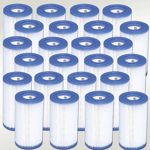 Intex Pool Easy Set Type A Replacement Filter Pump Cartridge (24 Pack) | 29000E 24 Pack