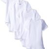 Gerber unisex-baby 4-pack Short Sleeve Onesies Bodysuits 12 Months White 48 81UgLuXfE1L