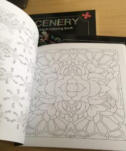 Adult Coloring Books Set - 3 for Grownups 120 Unique Animals, Scenery & Mandalas Designs. Adults Relaxation. 50 81UhjFumtL