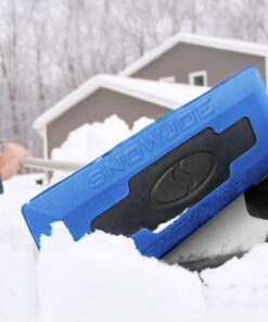 Snow Joe SJBLZD The Original 2-In-1 Telescoping Snow Broom + Ice Scraper w/18-Inch No-Scratch Foam Head, Closed Cell Foam for No Water Absorption, Blue Original Snow Broom 29 81UjbKkrrkL