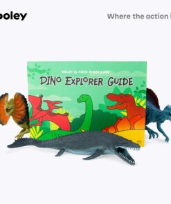 Boley 14 Pk Dinosaur Toys for Kids with Educational Pamphlet - 9" Long Dinosaur Toy Figures for Boys & Girls Ages 3+ 14 Pack + Dino Pamphlet 64 81UkBIbmk3L 1