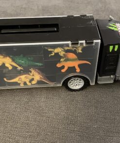 Dinosaur Toys for Kids 3-7. Dino Truck Carrier with 15 Figures + Bonus Book 25 81UmropUvxL