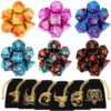 QMay DND Dice Set with 6 Pattern Dice Bag, 42 Pieces, 6 Sets Double - Colors Polyhedron Great for Dungeons and Dragons RPG MTG Table Games 6 sets-42pcs 6 81UnWL35f6L
