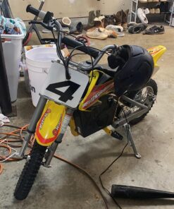 Razor MX650 Dirt Rocket Off-Road Motocross Bike – 36V Electric Ride-On, Up to 17 mph, Dual Suspension, Hand-Operated Dual Brakes, Twist Grip Throttle, Authentic Bike Geometry 43 81Uqku2dwmL