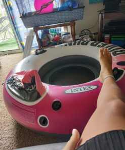 Intex River Run I Inflatable Water Lounge Tube 1-Person, Pink | 58828EP 11 81Urnxp32rL