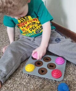 Learning Resources Smart Snacks Shape Sorting Cupcakes,17 Pieces, Ages 18 Months+, Fine Motor, Color & Shape Recognition Single 50 81UsVFm02L
