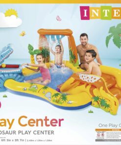 Intex Dinosaur Inflatable Play Center, 98in X 75in X 43in, for Ages 2+ 45 81UsabDNXL