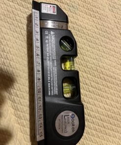 Laser Level Line Tool, Qooltek Multipurpose Cross Line Laser 8 feet Measure Tape Ruler Adjusted Standard and Metric Rulers for hanging pictures 58 81Utbhnv9SL
