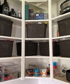 Sterilite 12736P06 Tall Weave Basket, Espresso, 6-Pack 35 81Uws31xPNL