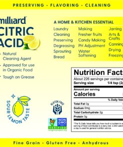 Milliard Citric Acid - 100% Pure Food Grade Non-GMO Project Verified (2 Pound) 2 Pound 24 81UyhXlffL 2