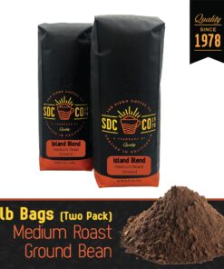Alternative view of San Diego Coffee Island Blend, Medium Roast, Ground Coffee, 16-Ounce Bags (Pack of 2) 2.00 Pound (Pack of 1)